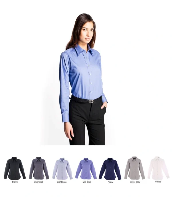 Uneek Ladies UC703 l/sleeve  Oxford Blouse